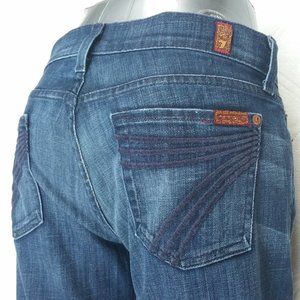 7FAM Size 4/27 "Crop Dojo" Cropped Jeans